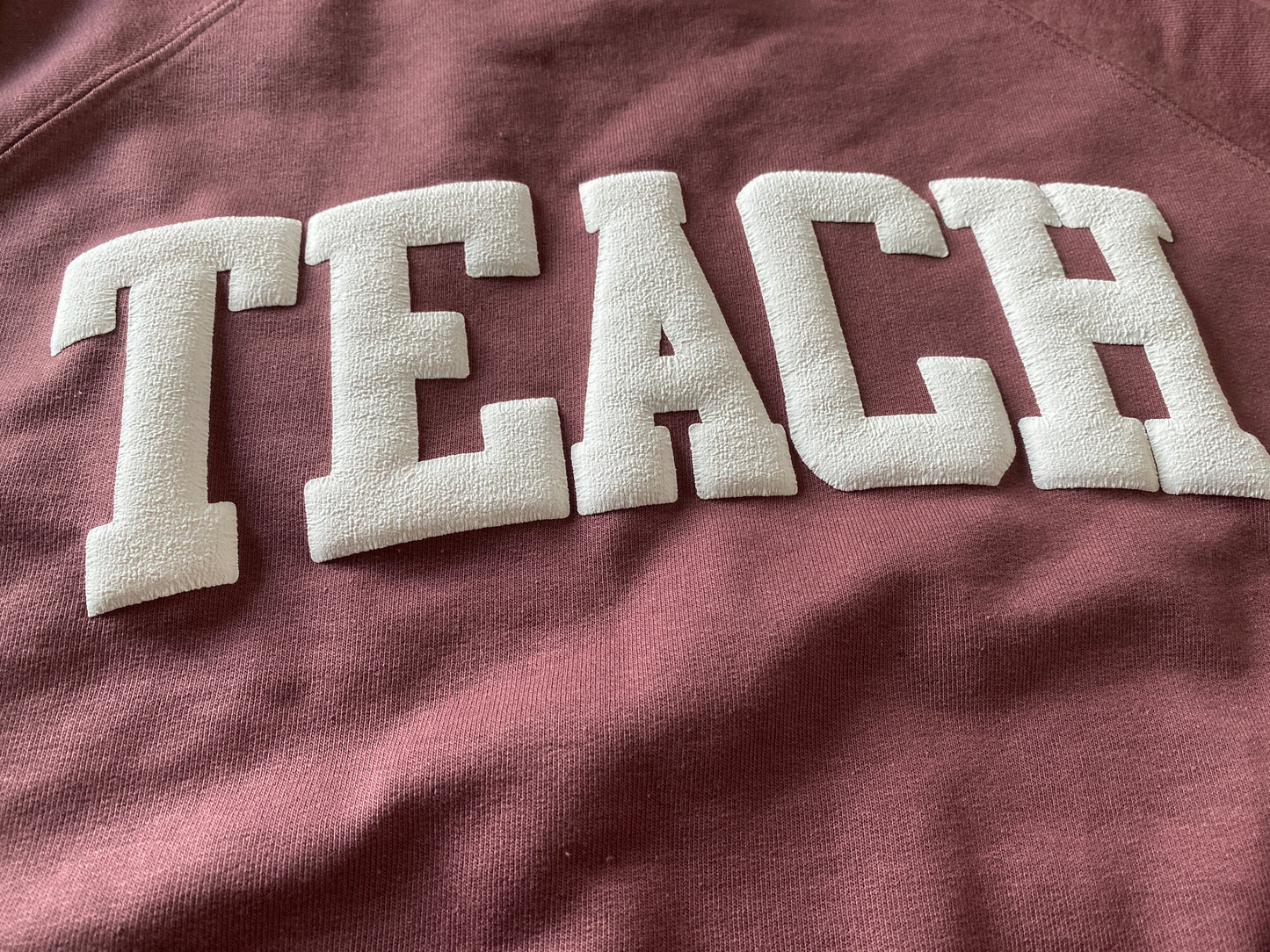 Teach puff lightweight sweatshirt