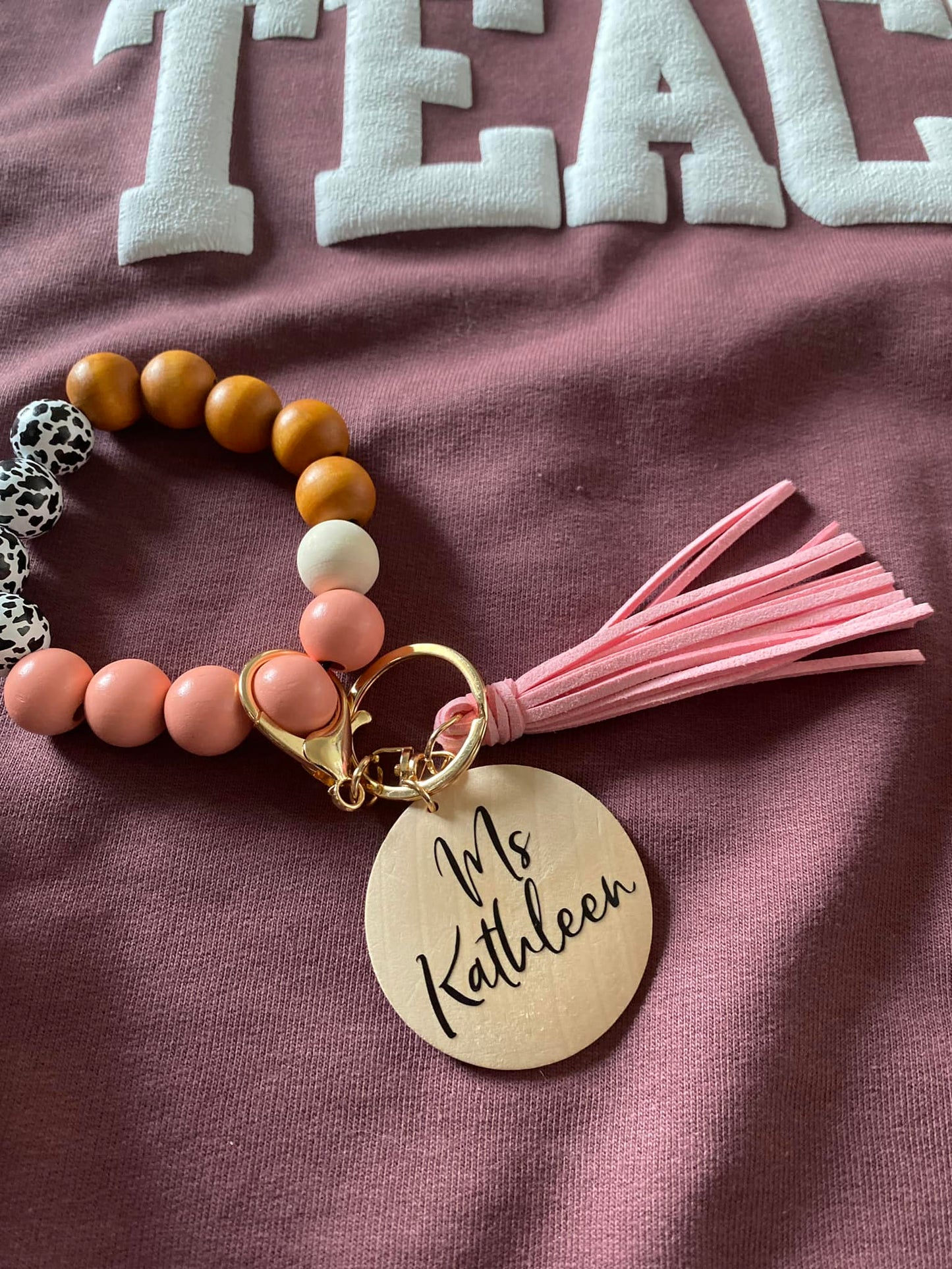CUSTOM Wristlet Keychain