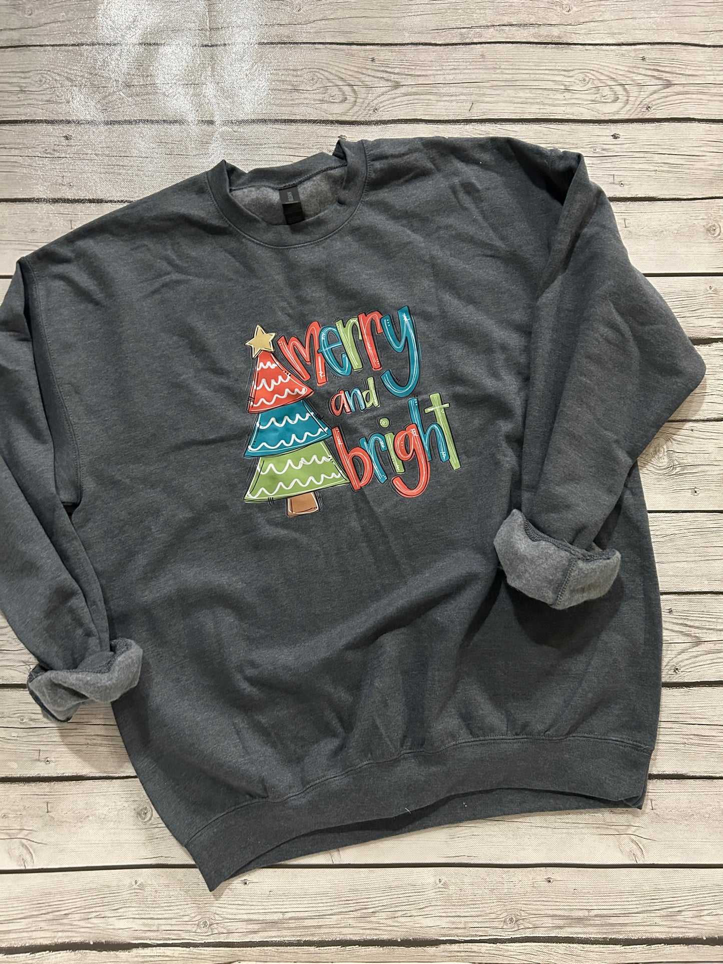 Merry and bright sweatshirt