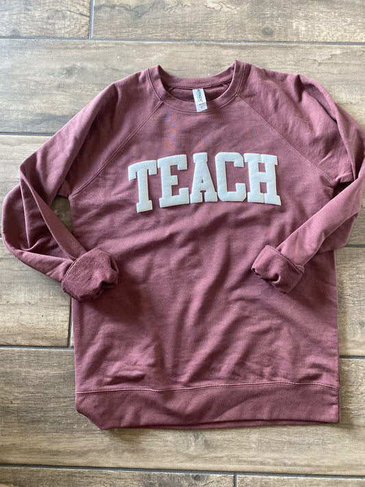 Teach puff lightweight sweatshirt