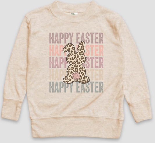 Happy Easter - leopard bunny