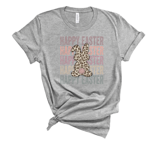 Happy Easter - leopard bunny - adult